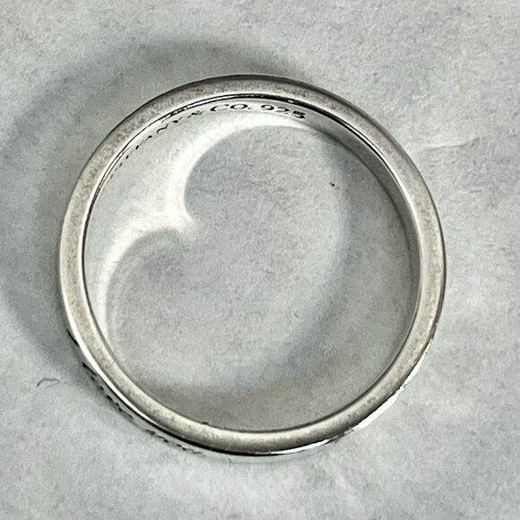 Tiffany & Co. Retired Notes "I Love You" Ring - Sterling Silver - Size 5.5 - Picture 10 of 16
